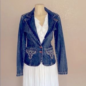 Vintage Z Cavaricci Women’s Fitted Denim Blazer